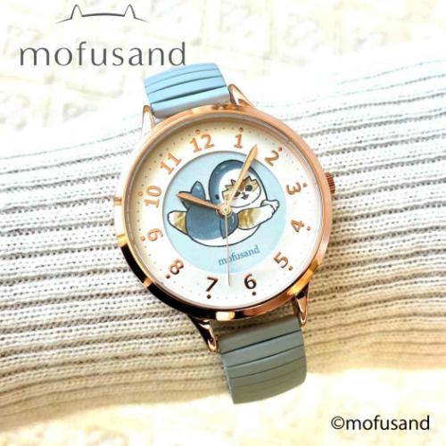 モフサンド 腕時計 ジャバラウォッチG BL ブルー サメにゃん mofusand キャラクター グッズ