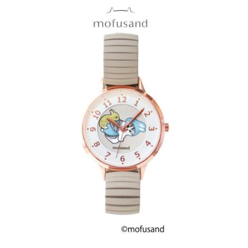 モフサンド 腕時計 ジャバラウォッチG GY グレー うさにゃん mofusand キャラクター グッズ