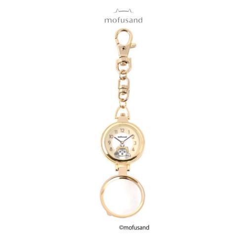モフサンド キーホルダー時計 スタンドルーペウォッチG YE イエロー ハチにゃん mofusand キャラクター グッズ メール便可