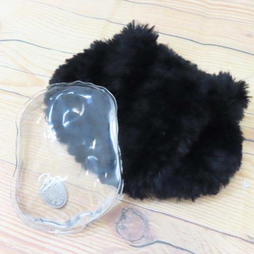 モノ ぬいぐるみカイロ ポケットカイロ ブラック かわいい グッズ メール便可