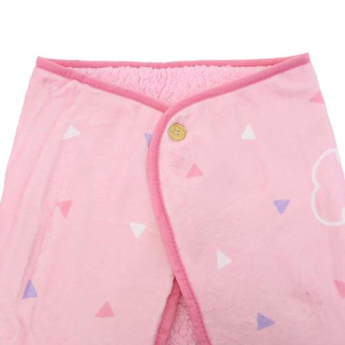 マイメロディ ひざ掛け毛布 ふわふわブランケット ボタン付き サンリオ キャラクター グッズ