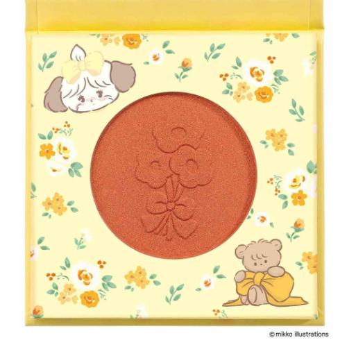 mikko illustrations コスメ雑貨 ふわふわチーク スフレ キャラクター グッズ メール便可