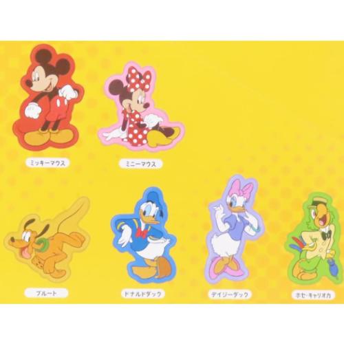 ディズニーキャラクター キャラバッジ ダイカットバッジ 全12種の内どれか1個 ディズニー キャラクター グッズ メール便可