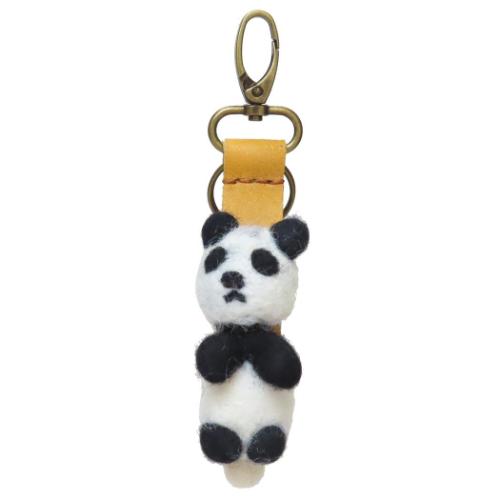バッグチャーム ネパールフェルト グローブホルダー パンダ PANDA かわいい グッズ メール便可