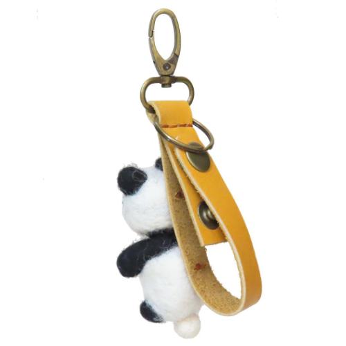 バッグチャーム ネパールフェルト グローブホルダー パンダ PANDA かわいい グッズ メール便可