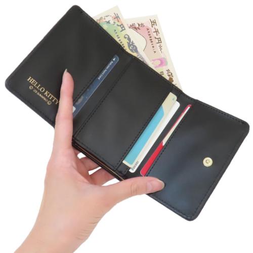 ハローキティ ミニウォレット 口金財布 ブラック サンリオ キャラクター グッズ