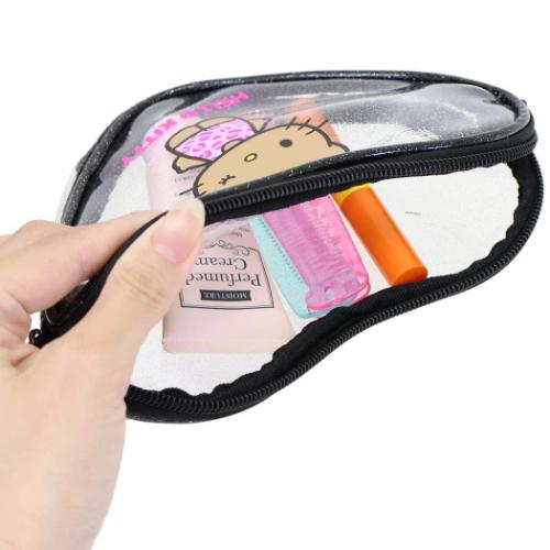 ハローキティ ショルダーバッグ ハート形ラメクリアポシェット 日焼け サンリオ キャラクター グッズ