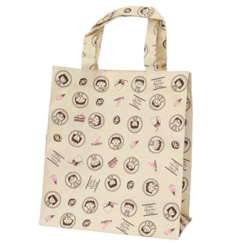 ちびまる子ちゃん 手提げかばん 総柄トートバッグ アニメキャラクター グッズ メール便可