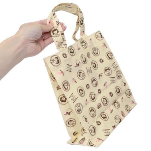 ちびまる子ちゃん 手提げかばん 総柄トートバッグ アニメキャラクター グッズ メール便可