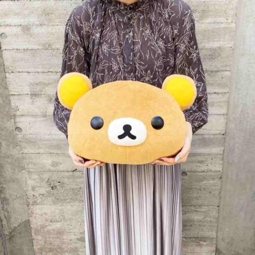 リラックマとカオルさん クッション フェイスクッション サンエックス キャラクター グッズ