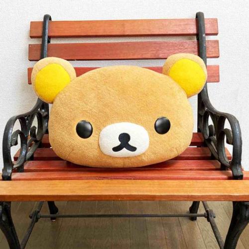 リラックマとカオルさん クッション フェイスクッション サンエックス キャラクター グッズ
