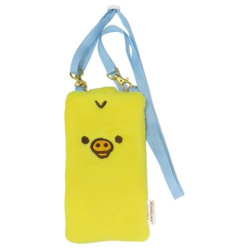 リラックマ スマホポシェット モフモフスマホポーチ キイロイトリ サンエックス キャラクター グッズ メール便可