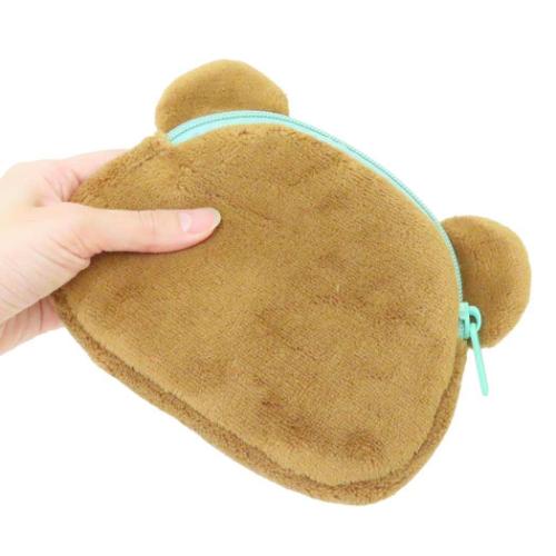 リラックマ フェイスポーチ モフモフポーチ チャイロイコグマ サンエックス キャラクター グッズ メール便可