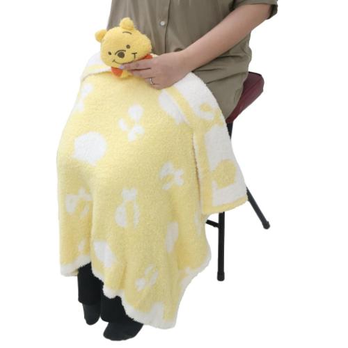 くまのプーさん ひざ掛け毛布 マスコット付きブランケット フラッフィーハニー ディズニー キャラクター グッズ