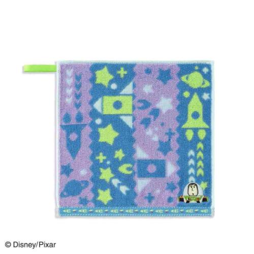 Disney KIDEA ループタオル オーガニックコットン ループ付きタオルハンカチ TOKIMEKU バズライトイヤー ディズニー メール便可