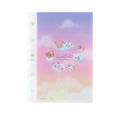 ぷちきゅあ ポケットファイル ダイカットクリアファイル5P ピンク キャラクター グッズ メール便可