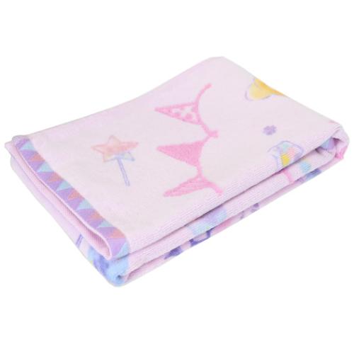 星のカービィ フェイスタオル ジャカードロングタオル オーガニックコットン カービィシャイニーポップ プププロリポップ メール便可