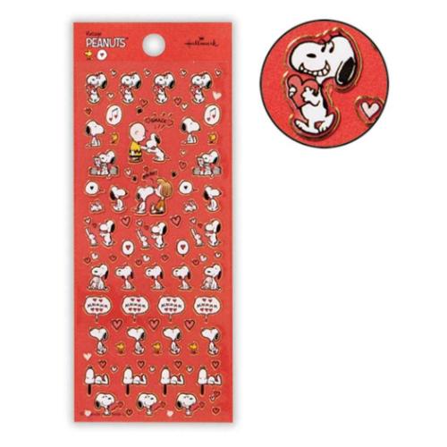 スヌーピー シールシート フチドリシール みんなにハート2 ピーナッツ キャラクター グッズ メール便可