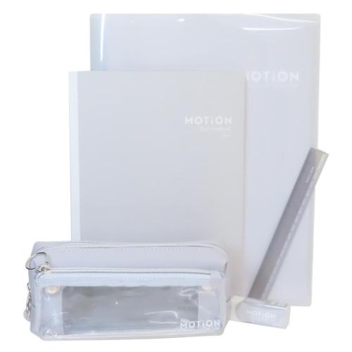 MOTiON 文具セット 5点文房具セット gray シンプル グッズ