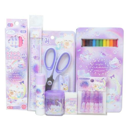 文具セット 8点文房具セット ナイトミャウ かわいい プレゼント グッズ