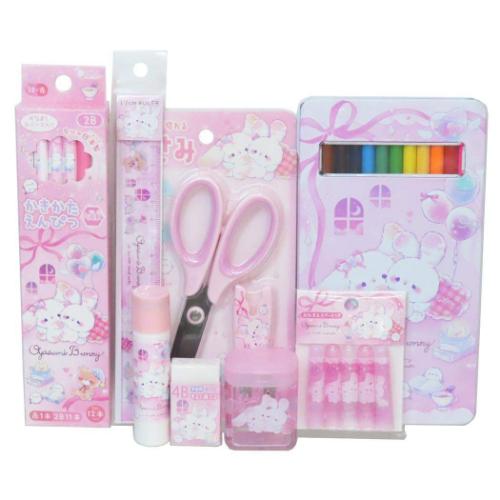 文具セット 8点文房具セット おやすみバニー かわいい プレゼント グッズ