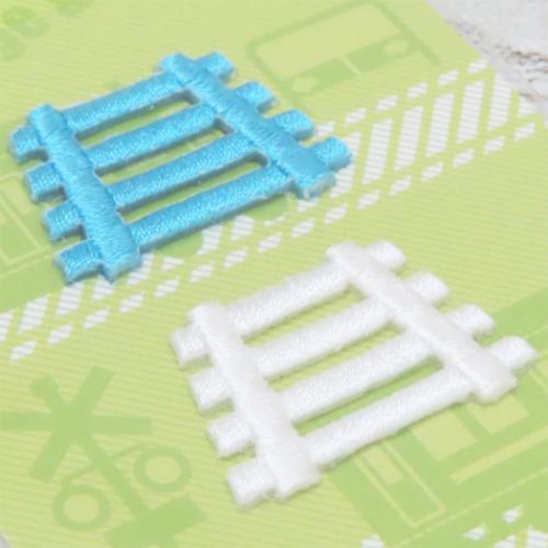 アイロンパッチシール トレインシールワッペン 線路 鉄道 グッズ メール便可