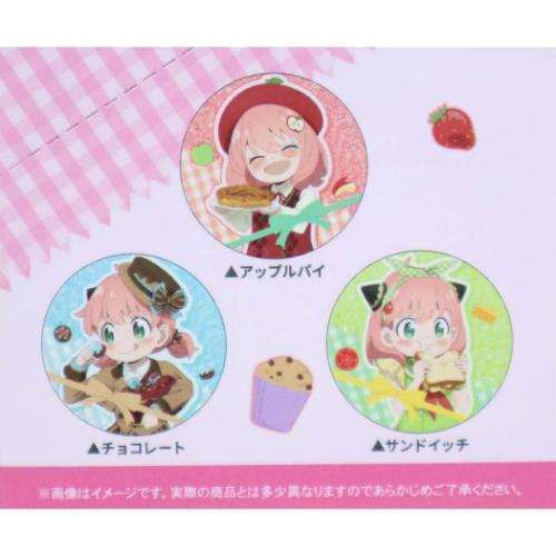 スパイファミリー 缶バッジ トレーディンググリッター缶バッジ 全6種 6個入セット 食べ物 少年ジャンプ アニメキャラクター グッズ