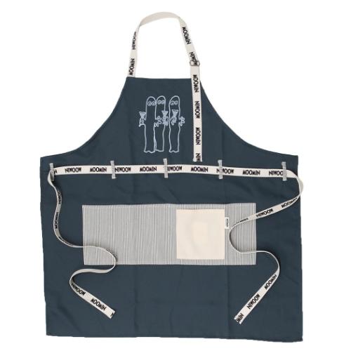 ムーミン レディースエプロン エプロン ニョロニョロ 北欧 キャラクター グッズ メール便可