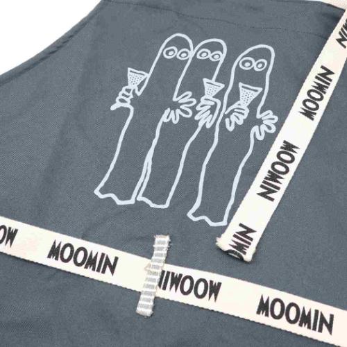 ムーミン レディースエプロン エプロン ニョロニョロ 北欧 キャラクター グッズ メール便可