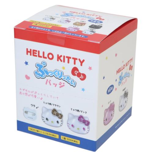 ハローキティ バッジ ぷっくりったいバッジ 全6種 6個入セット サンリオ キャラクター グッズ