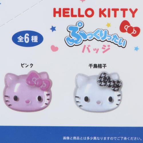 ハローキティ バッジ ぷっくりったいバッジ 全6種 6個入セット サンリオ キャラクター グッズ