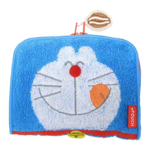 ドラえもん タオルポーチ どっとポーチ ショート フェイス どら焼き BF 藤子F不二雄 アニメキャラクター グッズ メール便可