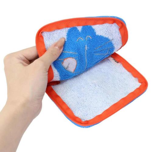 ドラえもん タオルポーチ どっとポーチ ショート フェイス どら焼き BF 藤子F不二雄 アニメキャラクター グッズ メール便可