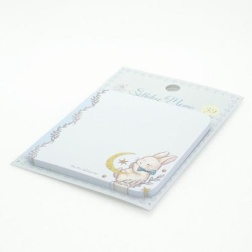 たけいみき 付せん 角丸付箋 ムーン うさぎ ガーリーイラスト グッズ メール便可