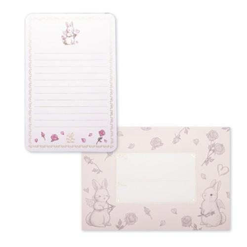 たけいみき 手紙セット レターセット エンジェル うさぎ ガーリーイラスト グッズ メール便可