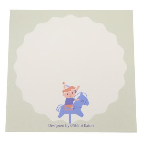 Shinzi Katoh シンジ カトウ メモ帳 ブロックメモ レトロ日和 チドリ公園 かわいい グッズ メール便可