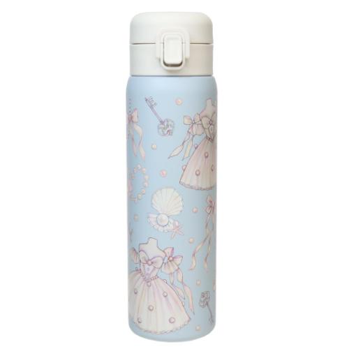 たけいみき 保温保冷水筒 ステンレスワンプッシュボトル480ml 真珠の踊り ガーリーイラスト グッズ