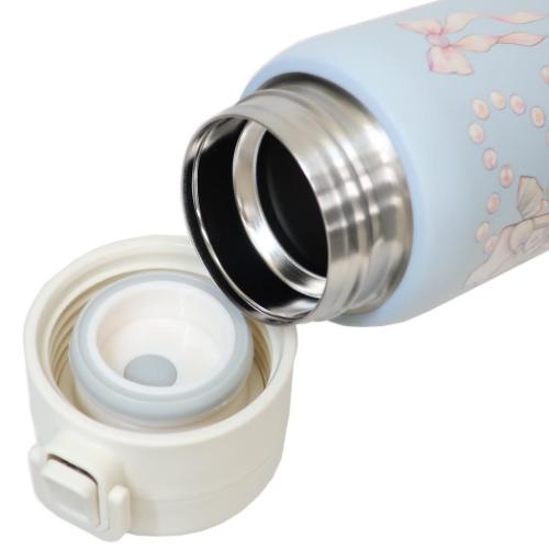 たけいみき 保温保冷水筒 ステンレスワンプッシュボトル480ml 真珠の踊り ガーリーイラスト グッズ