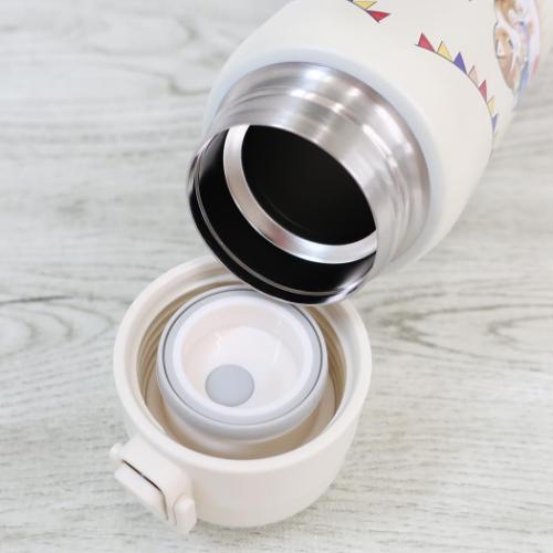 モフサンド 保温保冷水筒 ステンレスワンプッシュボトル480ml ピクニック mofusand キャラクター グッズ