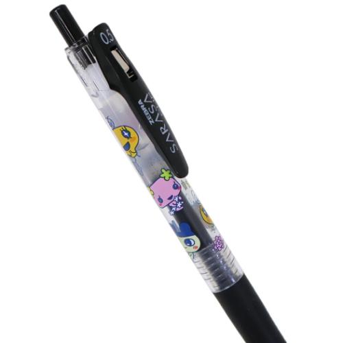 たまごっち カラーボールペン サラサクリップ0.5 ブラック まめっち めめっち ふらわっち キャラクター グッズ メール便可