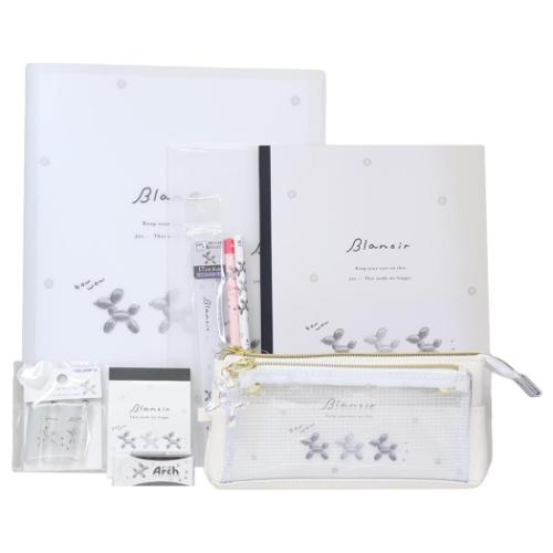 Blanoir ブラノワール 文具セット 10点文房具セット バルーンドッグ かわいい グッズ