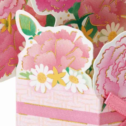 グリーティングカード ハハノヒ JMD 12-6 母の日 花かごピンク ミニカード グッズ メール便可