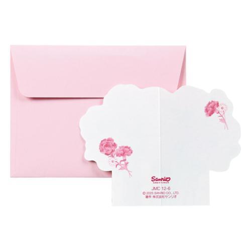 グリーティングカード ハハノヒ JMD 12-6 母の日 花かごピンク ミニカード グッズ メール便可
