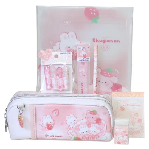 しゅがのん 文具セット 7点文房具セット いちごティー かわいい グッズ