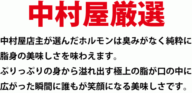 岡山 中村屋 国産牛ホルモン