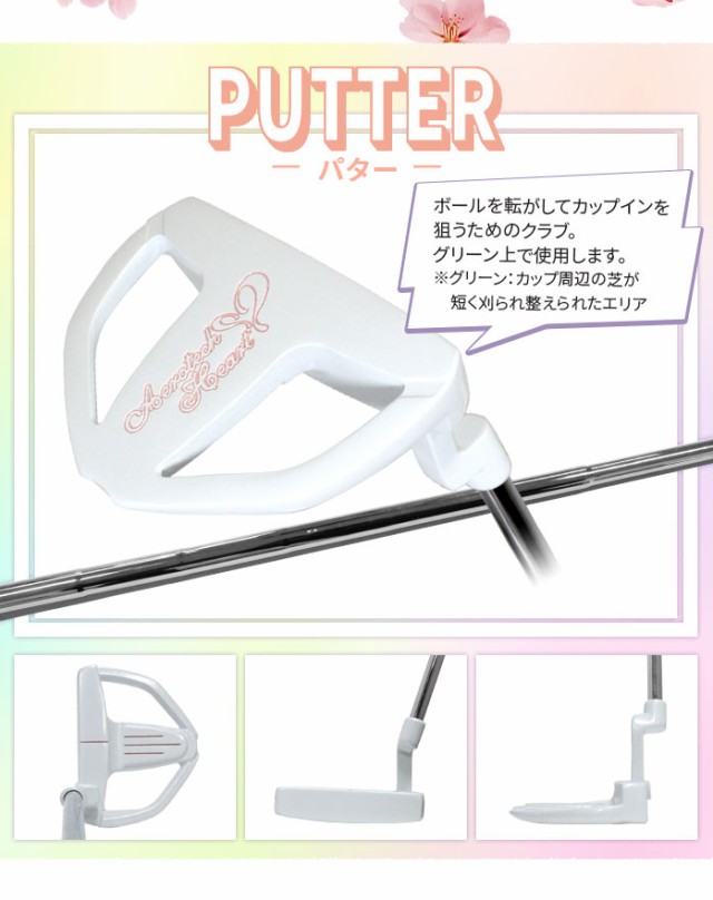 エアロテックハート ゴルフ AERO TECH 10カラー レディース 7本