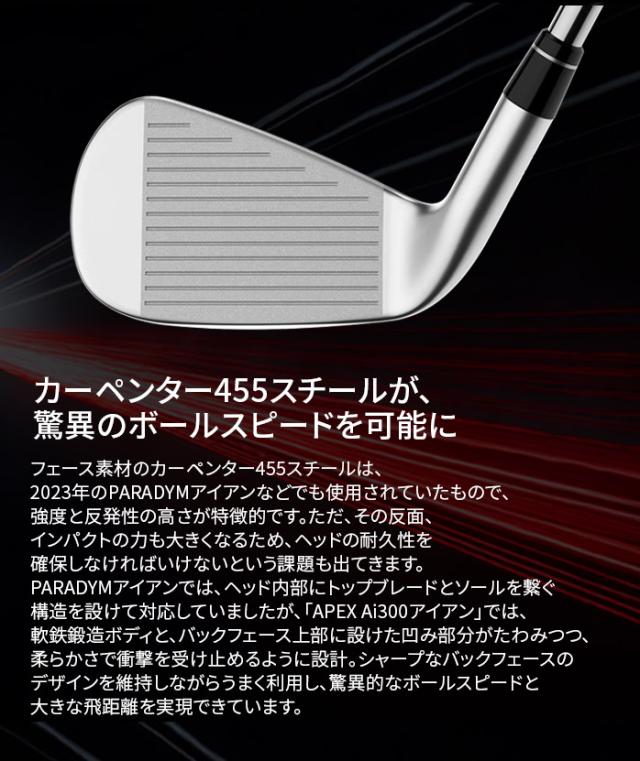 callaway キャロウェイ APEX エーペックス Ai300 アイアンセット 6本セット #5〜#9 PW N.S.PRO 950GH 750GH neo ZEROS8 S R recoil DART 6 for CW その他