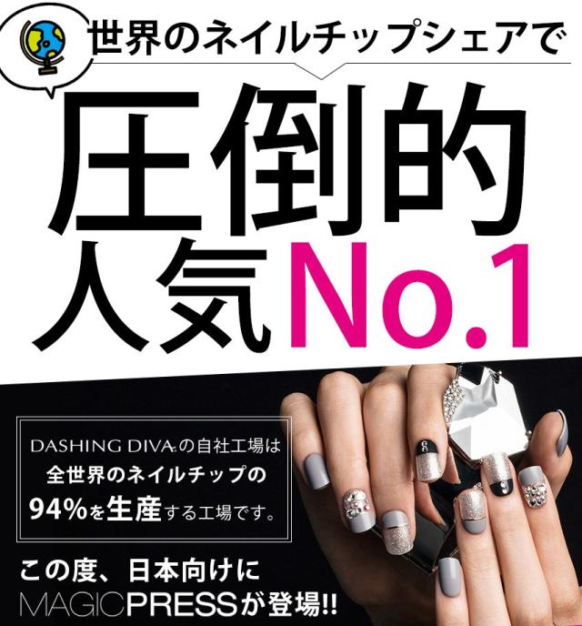 ネイルチップ 1秒ジェルネイルつけ爪 付け爪 ダッシングディバマジックプレス Mpr058 別倉庫からの配送