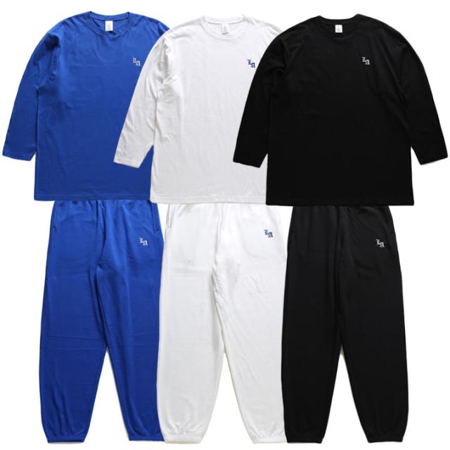 ACE FLAG 上下セット 長袖 ブランド メンズ 青/白/黒 大きいサイズ