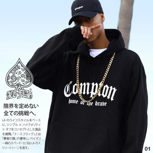 ACEFLAG パーカー 長袖 スウェット 裏パイル フーディ メンズ